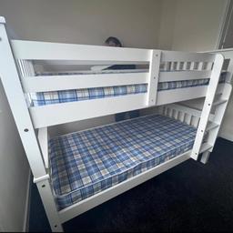 NEPTUNE WHITE BUNK BED (FRAME ONLY NO MATTRESSES) £280.00


Dimensions: W205 x D104 x H152cm
THIS BUNK CAN BE SPLIT INTO 2 SINGLE BEDS
Home Assembly required

B&W BEDS 

Unit 1-2 Parkgate Court 
The gateway industrial estate
Parkgate 
Rotherham
S62 6JL 
01709 208200
Website - bwbeds.co.uk 
Facebook - B&W BEDS parkgate Rotherham 

Free delivery to anywhere in South Yorkshire Chesterfield and Worksop on orders over £100

Same day delivery available on stock items when ordered before 1pm (excludes sundays)

Shop opening hours - Monday - Friday 10-6PM  Saturday 10-5PM Sunday 11-3pm