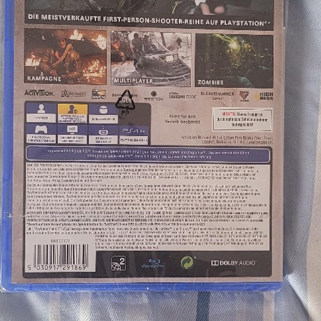 Verkauft wird das PS4 Spiel " Call of Duty: Black OPS Cold War " in neuwertigem Zustand.

Eventuelle Codes können schon verbraucht / eingelöst sein.

Privatverkauf - keine Gewährleistung - keine Rücknahme