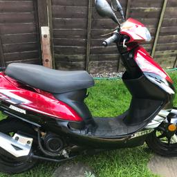 Selling on behalf of a family member.
The scooter has been in dry storage for a few years and it’s still in perfect condition.
Starts first time even when it’s cold weather.
Fuel injection so no old fashioned carburettors to clog up.
AJS is a very reliable brand of motorcycle that have been going years.
Comes with a rear rack ready to install a top box (not included) for more storage.
You can tell from the pictures the scooter is in very good quality, the only damage is to the right hand mirror where the shaft that screws in has been bent but still mechanical sound.
Very low mileage 1833.
Any questions feel free to ask.
Bike will be sold as seen so please make sure to check all the pictures thanks.
No MOT
Have the V5 to