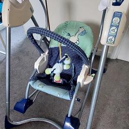 3 in1 Baby swing. Swing, Rocker and Infant chair. Good condition. requires 4x D batteries. 45