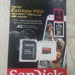 1TB SANDISK EXTREME PRO microSD/XC UHS-I CARD + ADAPTER