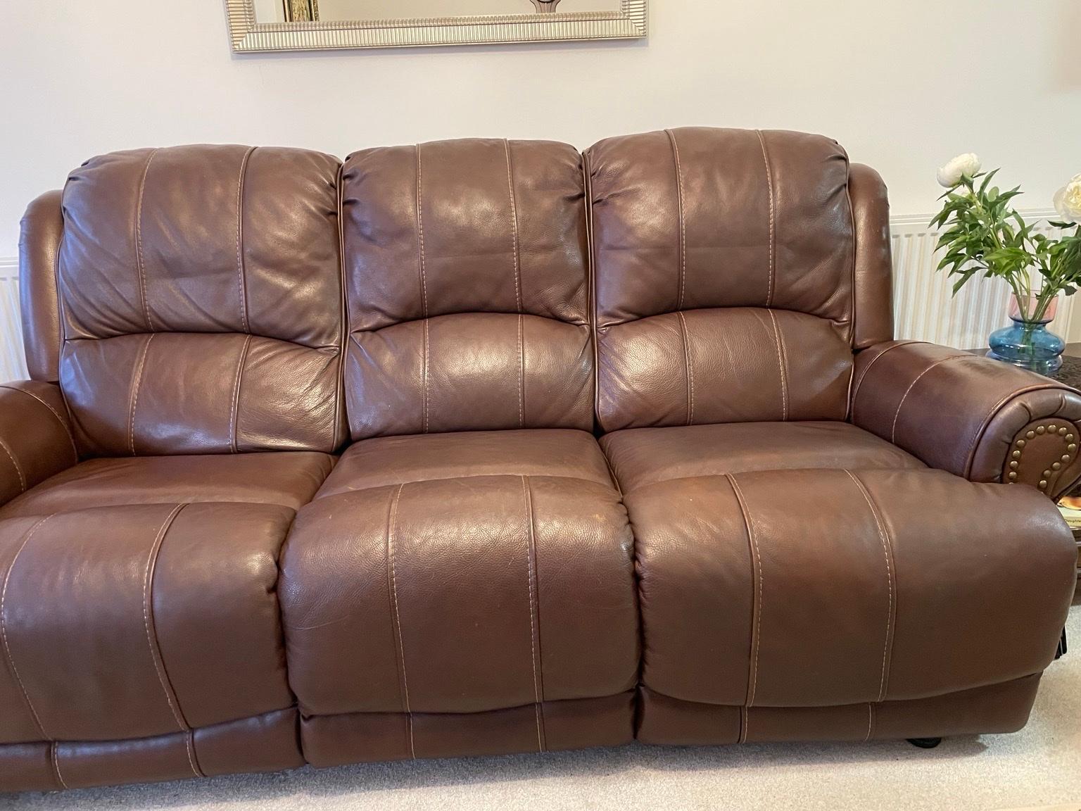 Sofology leather 3 seater reclining sofa in N20 London for £300.00 for