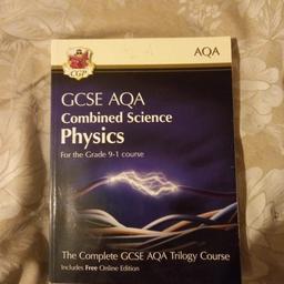 GCSE Combined Science Physics revision guide. no marks or anything,  collection from dy1, wrens nest estate