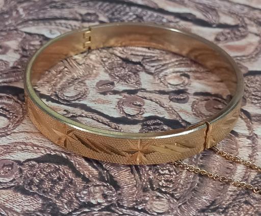 Buy & Sell Merseyside Wirral - Photos for vintage gold plated engraved hinged bracelet