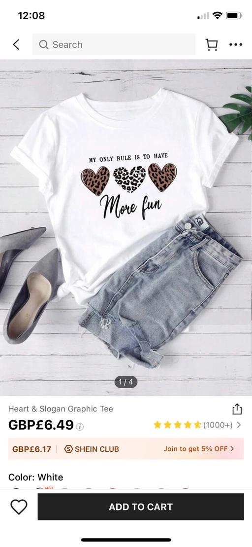 Buy & Sell West London Hounslow - Photos for Brand new Shein heart & slogan tee