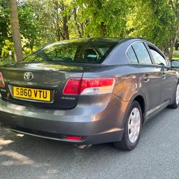 Toyota avensis T2 2010
1.8 petrol
147 500 motorway mileage
6 speed manual
CD player/radio/AUX
ULEZ FREE
MOT till 1st February 2024
2 keys
2 previous owners
Part service history
HPI clear
Engine gearbox good
16 inch tyres with 7MM thread on all

Body work is ok for age
Age related scratches.