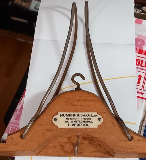 Buy & Sell Merseyside Liverpool - Photos for antique 1920s wooden clothes hanger
