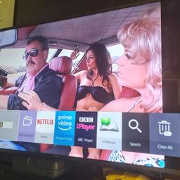 Great condition 4k tv with Samsung one connect mini box and cable. Full working order model is 55ju7000 usual apps comes with remote (no stand) the one connect box sells for £80 on ebay by its self.