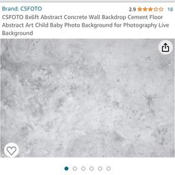 8x6ft Abstract Concrete Wall Backdrop Cement Floor Abstract Art Child Baby Photo Background for Photography Live Background

Bought from Amazon, never used