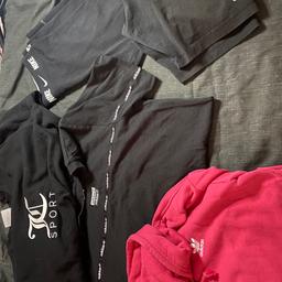 Branded items such as Nike, Adidas and juicy couture. 
Black Juicy Couture sport jumper- size M(12)
Black Adidas T-shirt dress- size 12
Pink Adidas oversized hoodie- size XS
Black Nike tight fit leggings- size M
Black Nike cycling shorts- size L 
All in good condition just sitting in my drawers but too good to get thrown away. 
£15 for all of them.