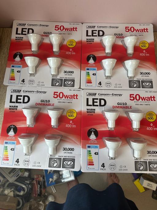 Buy & Sell Hertfordshire Watford - Photos for LED Dimmable GU10 Warm White 16 pcs