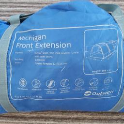 Outwell Michigan tent extension, good condition, aired after use. Please Google for suitability for your tent.