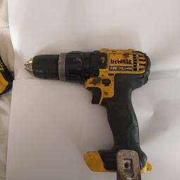 DeWalt drill works but only for a few seconds at a time, every time you press the trigger. Spares/Repair basis. No battery but can demonstrate.