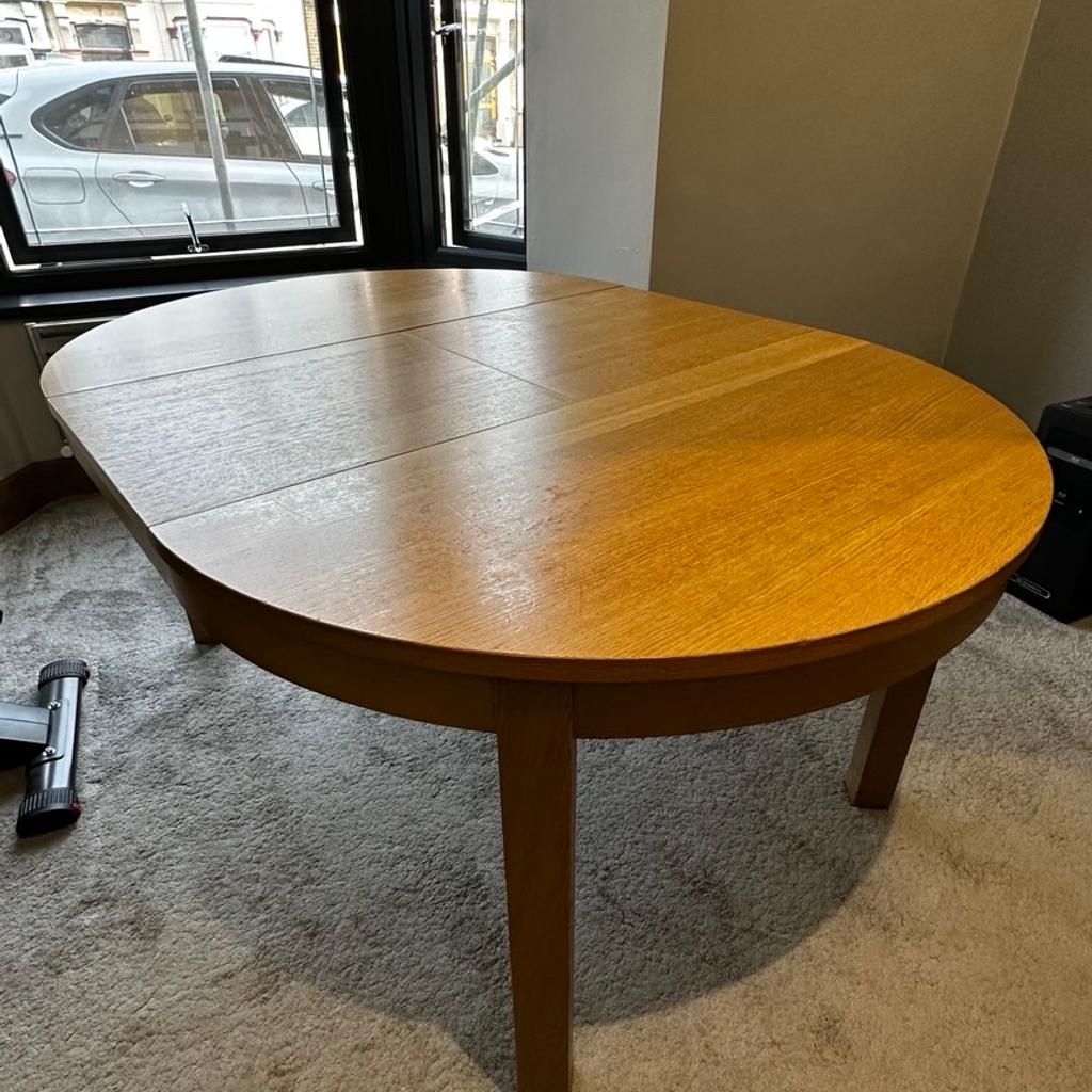 IKEA Bjursta Extending Dining Table in Oak in E11 London for £80.00 for