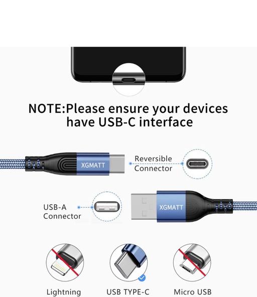 Buy & Sell Hampshire Gosport - Photos for USB C Charger Cable 1m 2-Pack