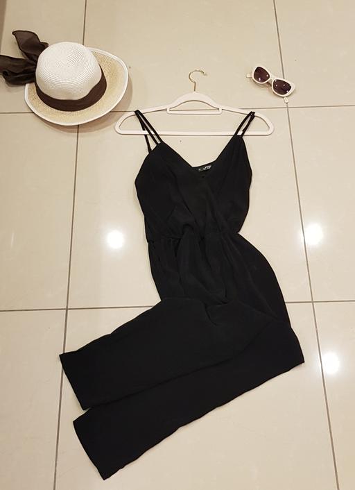 Buy & Sell Essex Castle Point - Photos for Miss Selfridge Ladies Black Jumpsuit - 8 