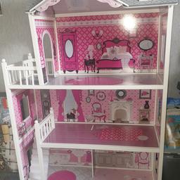 A lovely doll house.
Comes with a small amount of furniture.
Perfect for any little girl. Or even to be turned into a Marvel house.

Ready for collection