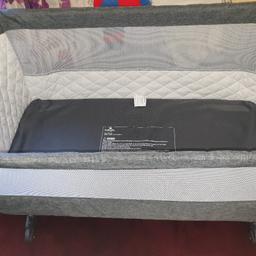 Babylo cozi sleeper. 
Grey. Height can be adjusted.
Misplaced the straps but doesn't affect the use.

Ready for collection