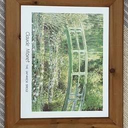Nice print
Name THE JAPANESE BRIDGE
BY CLAUDE MONET
THIS IS A LARGE PRINT