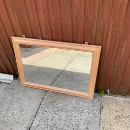 Large Mirror in good condition.

Approx dimensions: 79x59cm

Collection Only