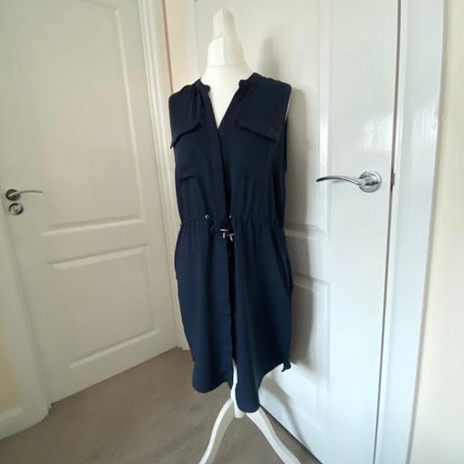 Buy & Sell Staffordshire Stoke-on-Trent - Photos for Sleeveless Navy Blue Shirt Dress