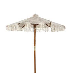 Schöner, großer Makrame Sonnenschirm, ungebraucht, abzugeben, weil zu groß für meinen kleinen Balkon. (ohne Schirmständer). Neupreis: 320€