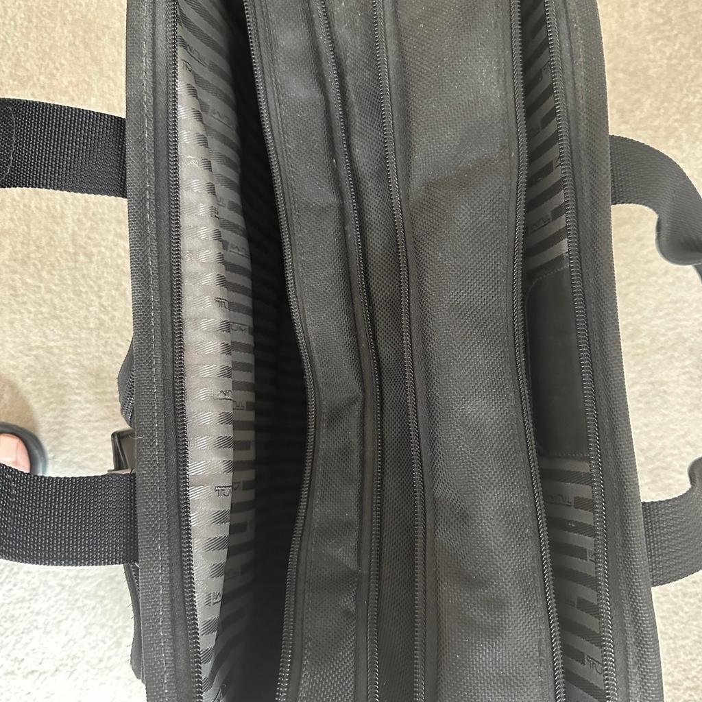 TUMI black nylon laptop travel bag with