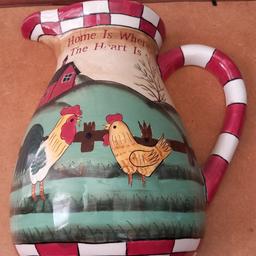 vintage ceramic wall mounted jug vase
in great condition see images for details.