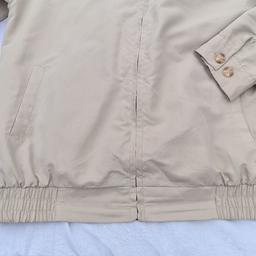 Lightweight Men's Premier Man Summer Jacket Beige Fantastic Condition. See photos for condition size flaws materials etc. I can offer try before you buy option if you are local but if viewing on an auction site viewing STRICTLY prior to end of auction.  If you bid and win it's yours. Cash on collection or post at extra cost which is £4.55 Royal Mail 48hr tracked. I can offer free local delivery within five miles of my postcode which is LS104NF. Listed on five other sites so it may end abruptly. Don't be disappointed. Any questions please ask and I will answer asap.