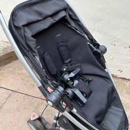 Wear and tear as expected. Brake is a little stiff now but all still works well. Basket underneath. Also have two sets of adapters for maxi cosi car seat. Any questions please ask. Collection from Brandhall, Oldbury.