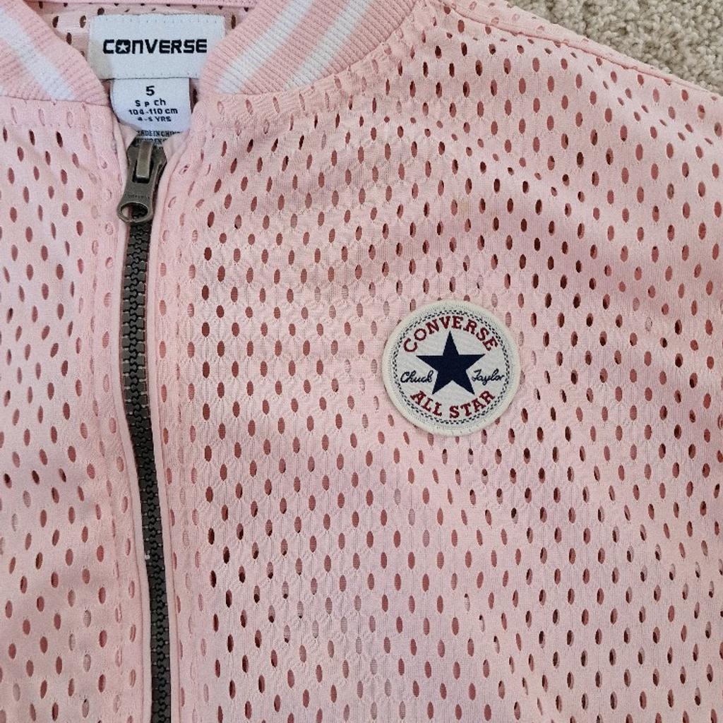 Converse pink jacket for girls (4-5years). very good condition