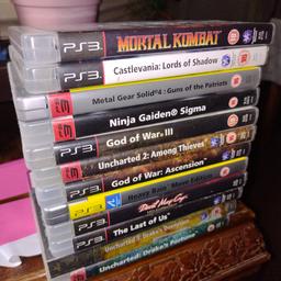 All the games are in great condition and comes with manuals and works great. Can give great deals of bought all or multiple games.

Ps all the games have different prices so please feel free to contact.
