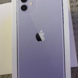 Purple iPhone 11 
Unlocked
In perfect working order with couple of cracks on the screen