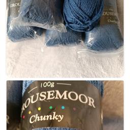 Brand new 5 x 100g Grousmoor Cygnet chunky wool