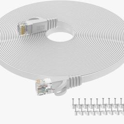 10M/20M/30M Cat6 Ethernet Network Cable, RJ45

10M/20M/30M Cat6 Ethernet Network Cable With RJ45 Connectors, High Speed Transmission, Flat Design In White Colour

* Brand new stock in large quantity available

* The durable and flexible Cat6 Ethernet cable with high bandwidth of up to 250 MHz guarantees high-speed data transmission.

* Cat6 patch cable connects all the hardware destinations on a high seed Gigabit Local Aprea Network (LAN), such as PCs, computer servers, printers, routers, switch boxes, network media players, NAS, VoIP phones. Attached storage devices, Xbox, PS3, PS4,PS5 and game boxes whit RJ45 port.

* The Flat Ethernet cables are super flexible and much easier to manage when run under the carpet, doors, rotating arms and drawers or along walls.

* Mounting clips are included.

Price:
* 10M Cat6 Cable: £8.0
* 20M Cat6 Cable: £12.0
* 30M Cat6 Cable: £18.0

Collection at B9 5DQ, Birmingham City Centre Area, Outside Clean Air Zone