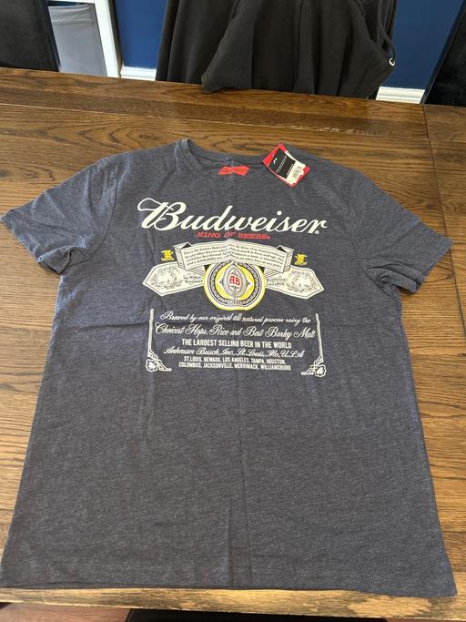 Buy & Sell West Midlands Birmingham - Photos for New Budweiser T-shirt size large Peacocks men