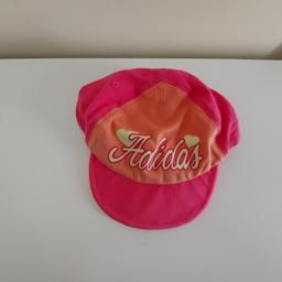 Cap "Adidas" Girl

Pink Mix Colour

 Good Condition

Actual size: cm

Height: 21 cm front

Height: 9 cm back

Head volume: 38 cm - 40 cm

Depth: 15 cm – 20 cm

Size: 2 Years

90 % Cotton
10 % Elastane

Made in China