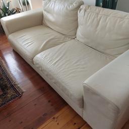 2 Stück Leder sofa