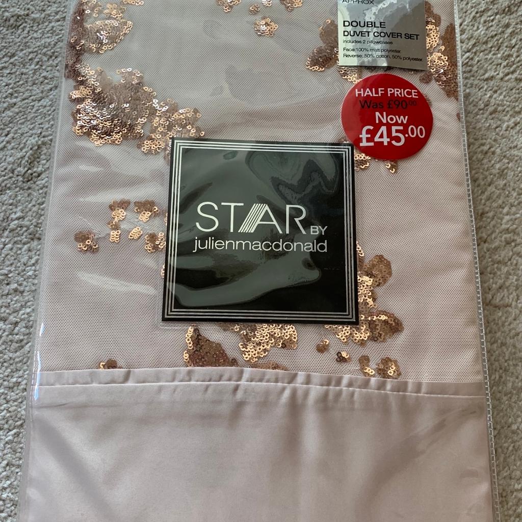 STAR by Julien Macdonald Double Duvet Set in B98 Redditch für 15,00