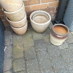 Nine pots in Total , ceramic used collection only West Melton s63