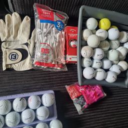 golf balls & bits new and used other golfing bits new glove used putter over 70 balls