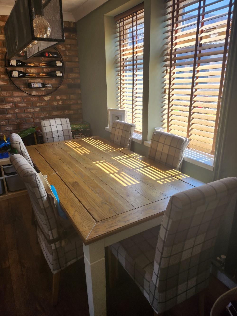 Oak furniture land dining table 8 chairs in NG9 Nottingham for £200.00