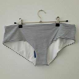 Bikinihose, neu mit Etikett, blau/weiß, von H&M, Größe 42, in top Zustand