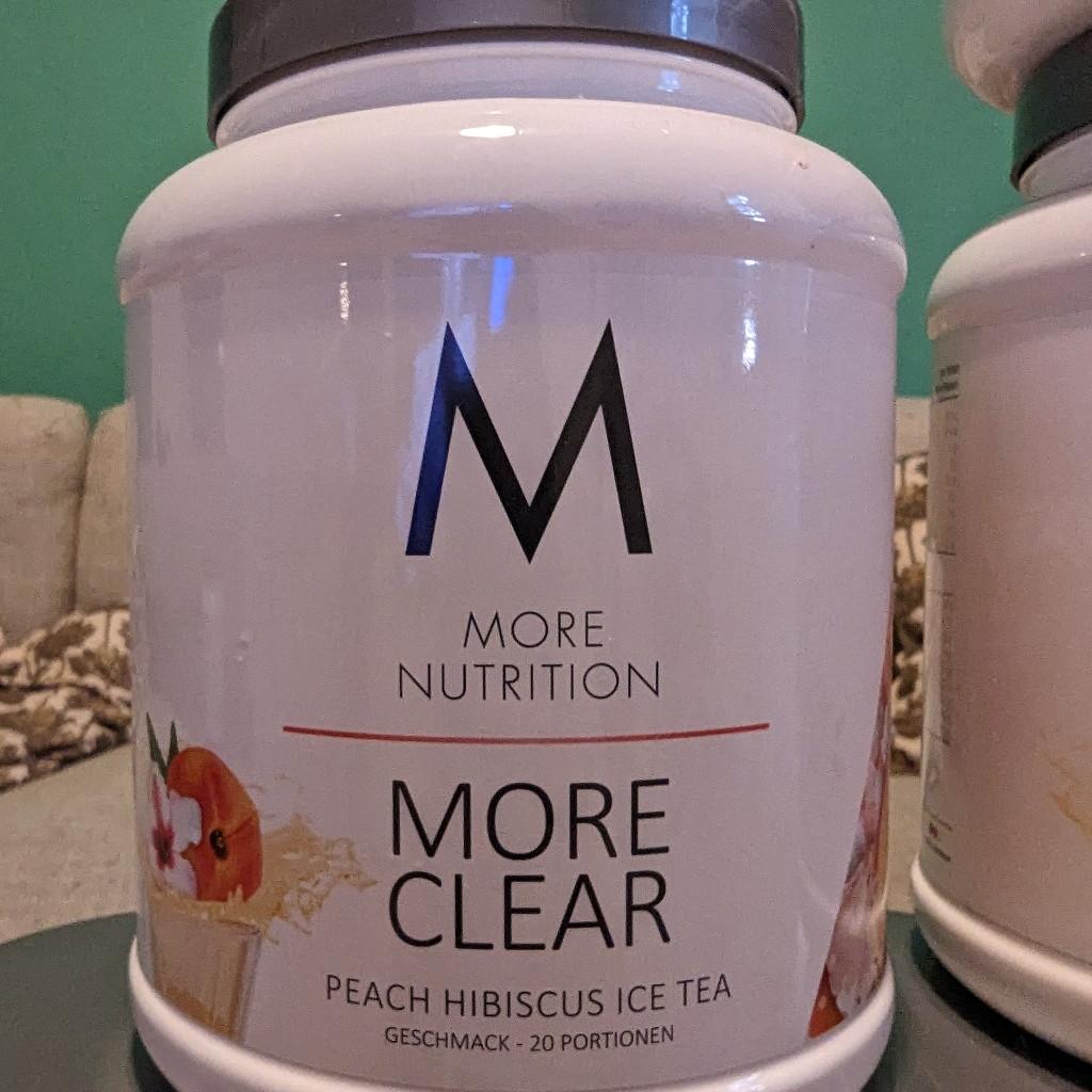 More Nutrition More Clear Peach Hibiscus Ice Tea