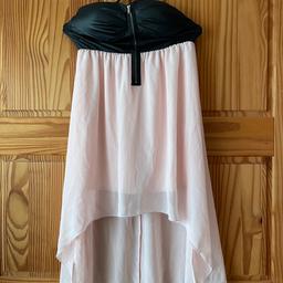 1x getragenes Vokuhila Kleid von Fashion Club   Gr S in rosa/schwarz