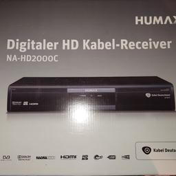 Verkaufe neuen Humax digitalen HD Kabel Receiver NA-HD2000C in der OVP.