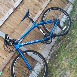 Carrera mens bike selling as dont use anymore
Flat back tyre