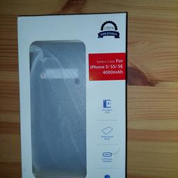 Iphone battery case
fits iphone 5 5S SE
New in packaging 
Purchased  incorrect case