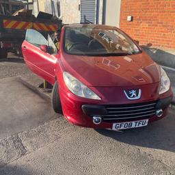 Hi I have Peugeot 307cc convertible automatic transmission good condition Ulez free drive like dream for sale or px swap  12 months mot no issues at all bargain it’s 2 Letr for more information please contact me at 07903162006