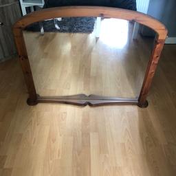 Fire surround with matching mirror surround is 4ft wide
